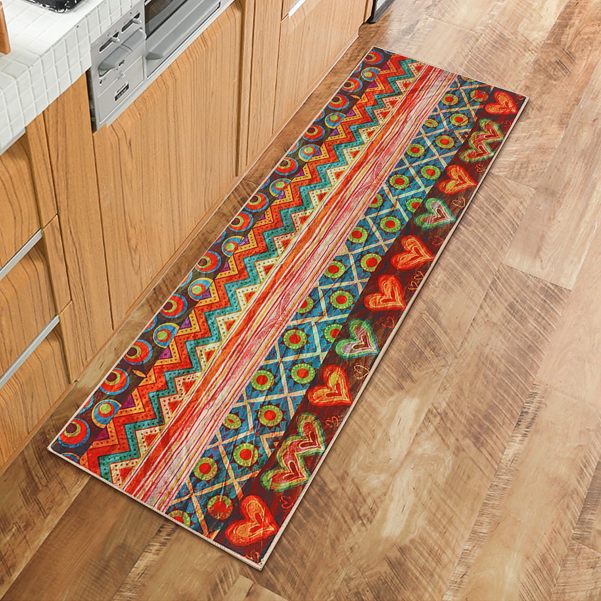 Non-slip Floor Mat Rugs Home Kitchen Bathroom Door Entrance Carpet Bohemian 