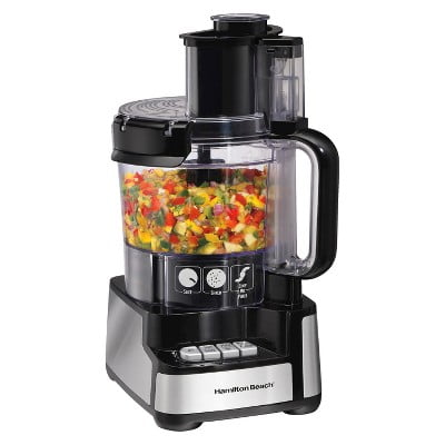 Hamilton Beach Stack and Snap 12 Cup Food Processor Black (Best Food Processor In India)