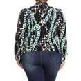 thumbnail image 4 of Women's Plus Size Solid Print Casual Long Sleeve Open Front Jacket Blazer/Made in USA, 4 of 5