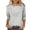 Black, variant on Tauxra Women's 3 4 Sleeve Tops, Round Neck Shirt for Ladies, Soft Stretch Short Sleeve Tee for Casual Daily Wear and Home Use