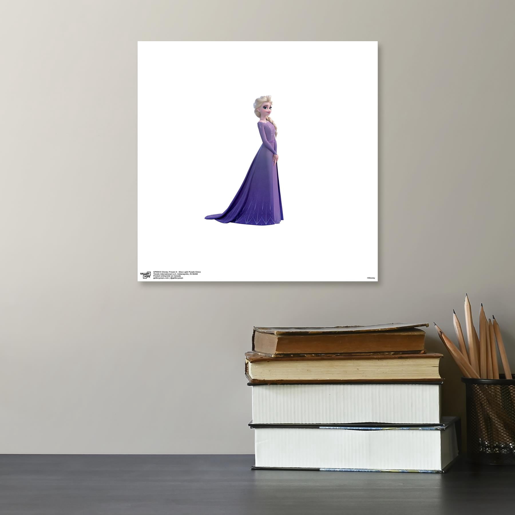 Gallery Pops Disney Frozen II - Elsa Light Purple Dress Wall Art, Unframed  Version, 12" x 12" - Walmart.com