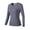 Grey, variant on Women's Heated Thermal Shirt Fleece Lined Base Layer Long Sleeve Winter Warm
