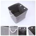 thumbnail image 2 of REGALWOVEN 13 Inch Square Fabric Collapsible Storage Basket Bin with Handle for Shelves Clothes Grey, 2 of 7