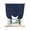 Blue, variant on Grey Tie Up Curtains for Small Windows,Adjustable Rod Pocket Valance 45 Inch Short, Vintage Leather Patterned Texture Solid Modern Window Treatment Balloon Roman Blind Shade, 34" x 45"