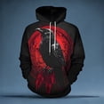 thumbnail image 2 of IWRICH Men's Norse Mythology Graphic 3D Printed Hoodie Long Sleeve 20s Pullover Sweatshirt Baggy Cozy Hooded Tops 10-Black XL, 2 of 3