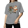 thumbnail image 2 of Santa and Krampus Unite Women's T-shirt, 2 of 3