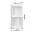thumbnail image 3 of Mecorevxz Vanity Storage and Organization - White Multi-Layer Storage Shelf,Triangular Bathroom Shelf Corner,Floor Storage Shelf Suitable for Toilet Kitchen, 3 of 7