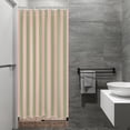 thumbnail image 2 of Pink and Green Striped Shower Curtain for Bathroom Modern Abstract Minimalist Vertical Stripe Shower Curtain with 10 Hooks Vintage Aesthetic Bathroom Curtains Shower Set 72x60 Inch, 2 of 6