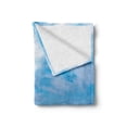 thumbnail image 2 of Driftwood Soft Flannel Fleece Throw Blanket, Seascape Theme Branches on the Sandy Beach of Cuba and the Sky Image, Cozy Plush for Indoor and Outdoor Use, 60" x 80", Turquoise Sky Blue, by Ambesonne, 2 of 6
