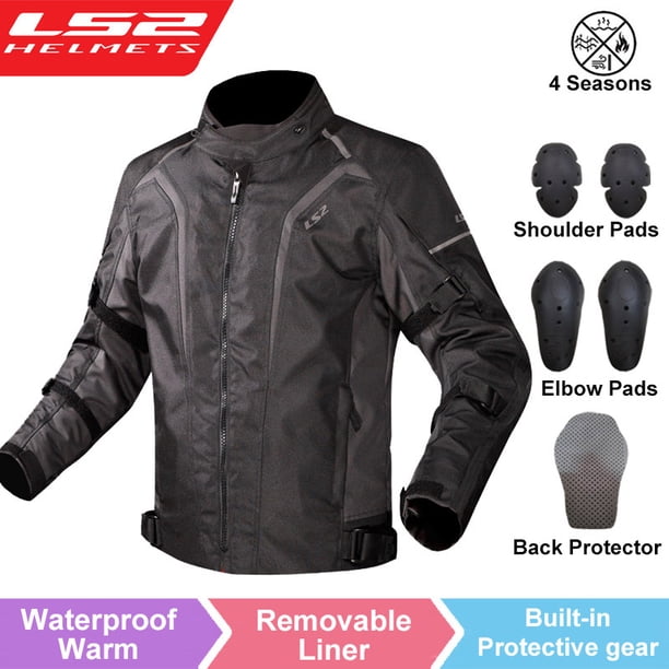 LS2 SEPANG MJ145 chaqueta de motocicleta Otoño Invierno impermeable chaqueta de Moto cálida hombres mujeres CE Anti-caída chaqueta de montar de Motocross