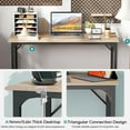 thumbnail image 4 of BestOffice Computer Desk, Home Writing Study Table Modern Simple Style PC, Metal Frame for Home Office, 4 of 7