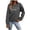 Grey, variant on Women's Sweatshirt Smile Heart Graphic Crew Neck Long Sleeve Pullover Sweatshirt Cottagecore Casual Top