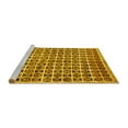 thumbnail image 2 of Ahgly Company Machine Washable Indoor Rectangle Oriental Yellow Modern Area Rugs, 2' x 4', 2 of 4