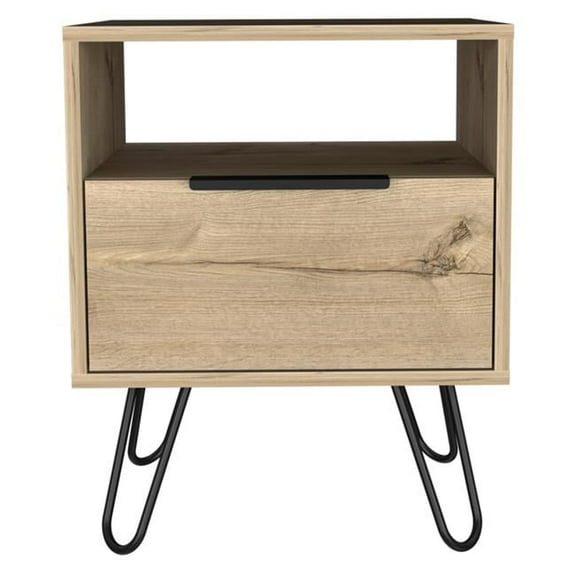 22 in. Nightstand, Light Oak