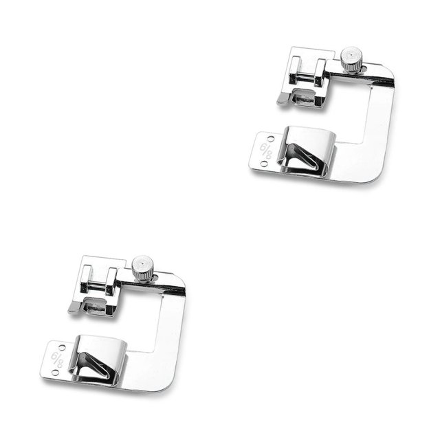 sweethay Prensatelas de Metal para máquina de coser, pie de prensado, dobladillo enrollado portátil, accesorio de costura, suministros de Type3 NO3