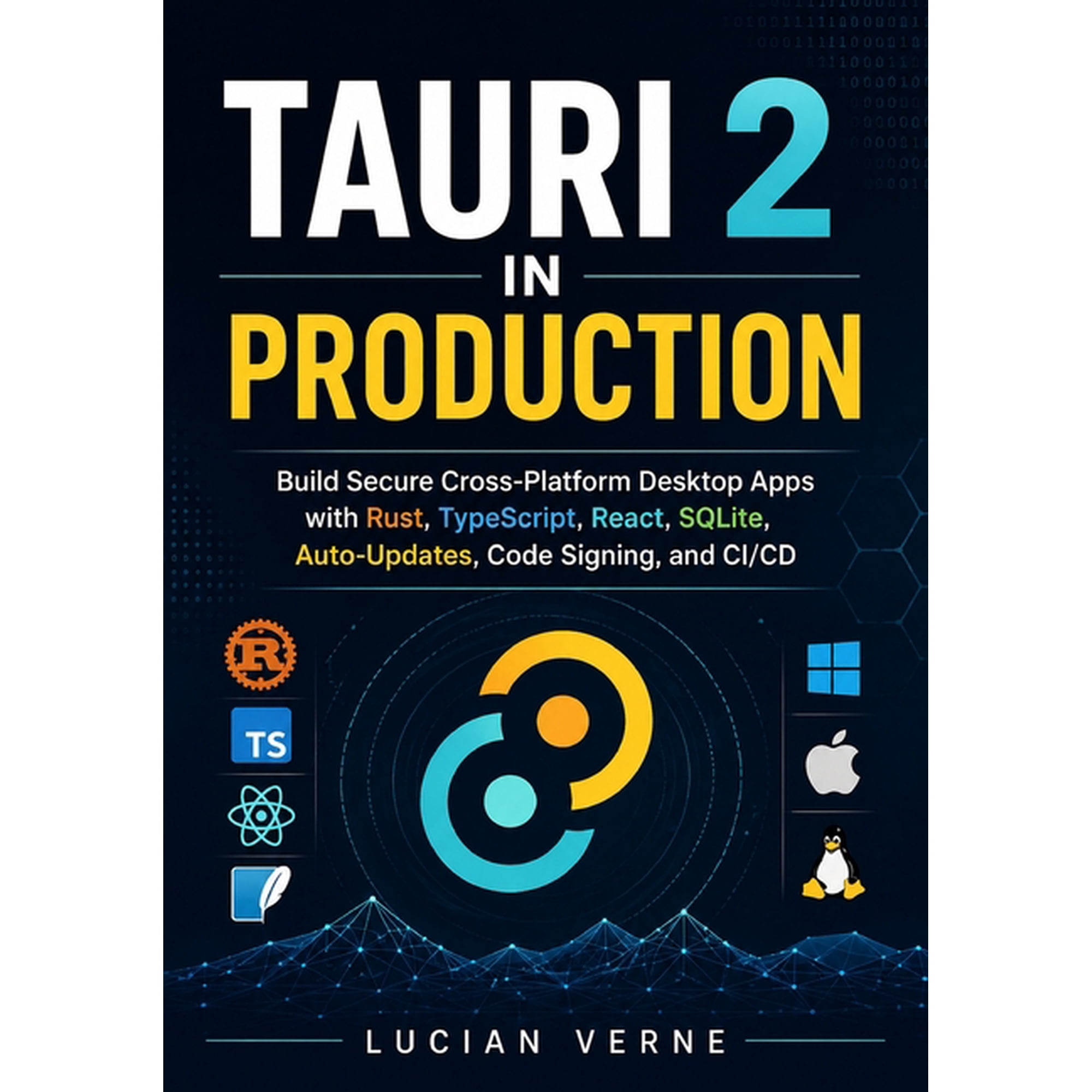 Tauri 2 in Production: Build Secure Cross-Platform Desktop Apps with Rust, TypeScript, React, SQLite, Auto-Updates, Code, (Paperback)