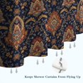 thumbnail image 6 of Pioneer Flower Floral Print Pattern Shower Curtain 72"x84", Bathroom Decorative Shower Curtain Set with 12 Hooks, Waterproof Washable, 6 of 6