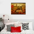 thumbnail image 3 of General Watercolor Thanksgiving Print 20x16in Canvas Wall Art Picture White, 3 of 3