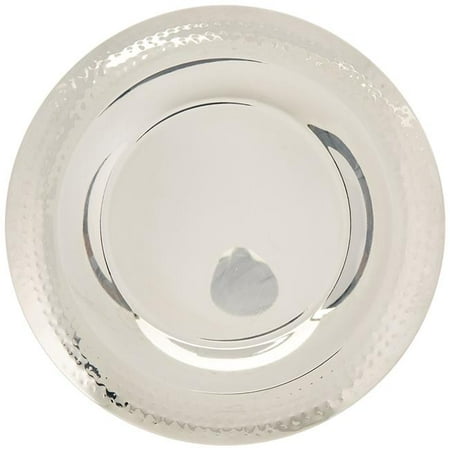 

Leeber 72608 Stainless Steel Hammered Charger Diameter & Silver - 13.5 in.