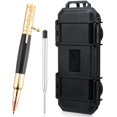 thumbnail image 1 of Bolígrafo Critiin Bolt Action Bullet Metal 14 cm negro dorado, 1 of 6