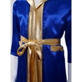 thumbnail image 3 of Moggemol Kids Girls Boys Boxer Clothes Boxing Robe And Print Shorts Gloves Set For Mma Kickboxing Royal Blue 12, 3 of 7