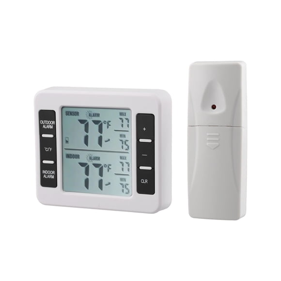 Indoor Outdoor Wireless Digital Alarm Thermometer Fridge Home 1-2 Sensor 1X Sensor