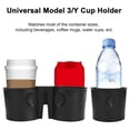thumbnail image 2 of 1 Pc Car Water Cup Holder Accessories Water Proof Console Cup Holder Insert Double Hole Holder Black For Tesla Model 3 Model Y, 2 of 6
