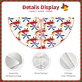 thumbnail image 3 of Rateoe Cartoon Helicopter Pattern Christmas Tree Skirt with Ties , Christmas Tree Decorations, Farmhouse Christmas Decor Xmas Holiday Decorations-48", 3 of 6