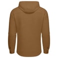 thumbnail image 4 of Nmnitkp Men's Lightweight Hooded Button Down Shirt Jacket Long Sleeve Dual Chest Pockets Casual Fashion Shacket Fall Spring Layering Top for Daily Outdoor Vacation Commute Wear Brown,L, 4 of 9