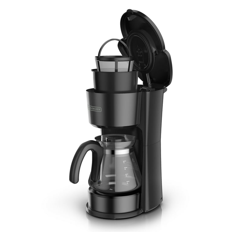Black+decker 4-in-1 5-Cup* Coffee Station Coffeemaker, Black Stainless Steel