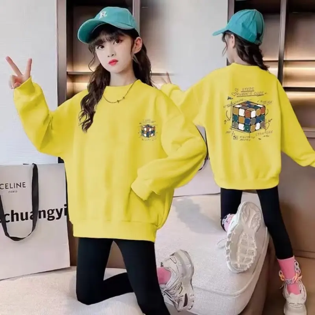 Sudadera de moda para niños, colección de otoño para mujer, Top de manga larga para niños, ropa de primavera y verano 2023