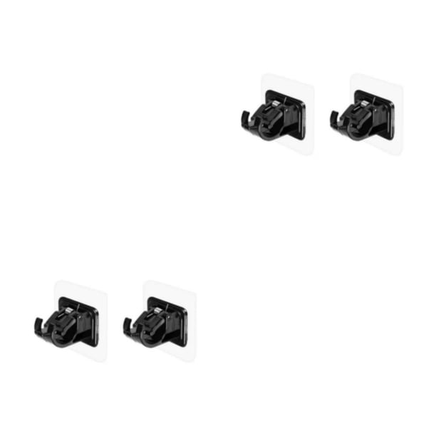 Barra de cortina autoadhesiva Wosthever Soporte Para Ventana De Baño Negro 2 Piezas 2Conjunto
