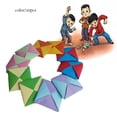 thumbnail image 1 of CUJM 20 Pcs Ddakji Jeu Coréen Papier Dur Fournitures de Fête Jeux, 1 of 1