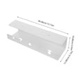 thumbnail image 2 of WHAMVOX Cable Management Tray Under Desk Cash Organizer No Drill Cable Holder Under Desk Wire Organizer, 2 of 8