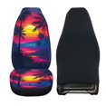 thumbnail image 2 of Jeiento Hawaii Sunset Car Seat Cover for Front Seat1 Piece Breathable Front Seat Cover Protection Elastic High Back Driver Seat Cover Interior Accessories Universal Fit Most Cars, 2 of 6