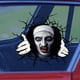 thumbnail image 4 of Etiqueta engomada de cristal transparente FLhrweasw 3D para decoración de ventana de coche Halloween, 4 of 9