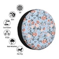 thumbnail image 4 of Rateoe Rose Flowers Pattern Tire Cover Wheel Protectors Weatherproof Wheel Covers Universal Fit for Trailer Rv SUV Truck Camper Travel Trailers Accessories-15 inch, 4 of 6