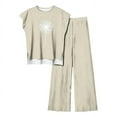 thumbnail image 3 of Birdeem Blouses pour Femmes Ensemble Décontracté Sans Manches Imprimé Col Rond et Pantalon, 3 of 10