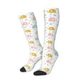 thumbnail image 2 of Fotbe Little Elephant print Women's Men's Novelty Crew Socks Cotton Socks Knee High Socks for Walking,Running,Nurses,Pregnancy, 2 of 9