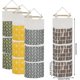 thumbnail image 2 of Bolsa de almacenamiento colgante YONGSHENG tela de lino impermeable 58,5 x 20 cm 3 bolsillos, 2 of 4