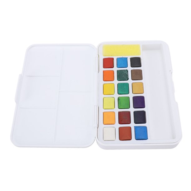 Juego De Pintura De Acuarela De Viaje, Alta Pureza, Pequeño, Seguro, Multifuncional, 18 Colores Vivos, Juego De Pintura De Acuarela Profesional Humanizado Para Dibujar