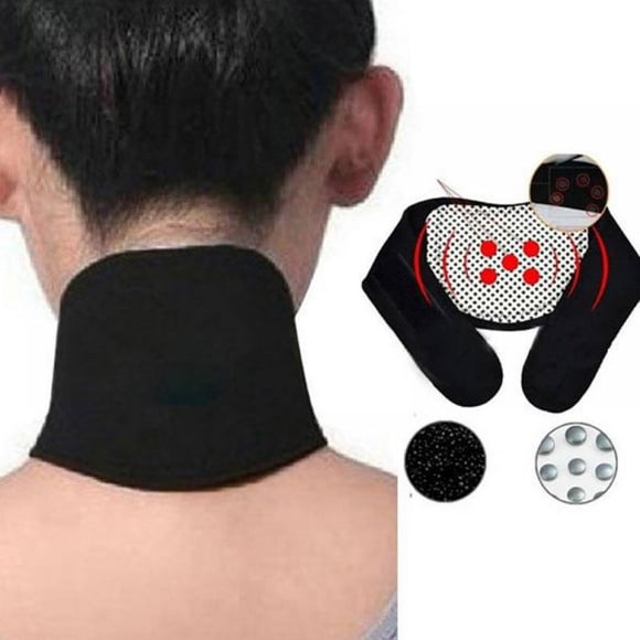 Greyghost Self-Heated Neck Brace Cervical Collar, for Neck Support and Neck Pain Relief of Postural Strain, Injury Recovery and Relaxes Sore Neck Muscles