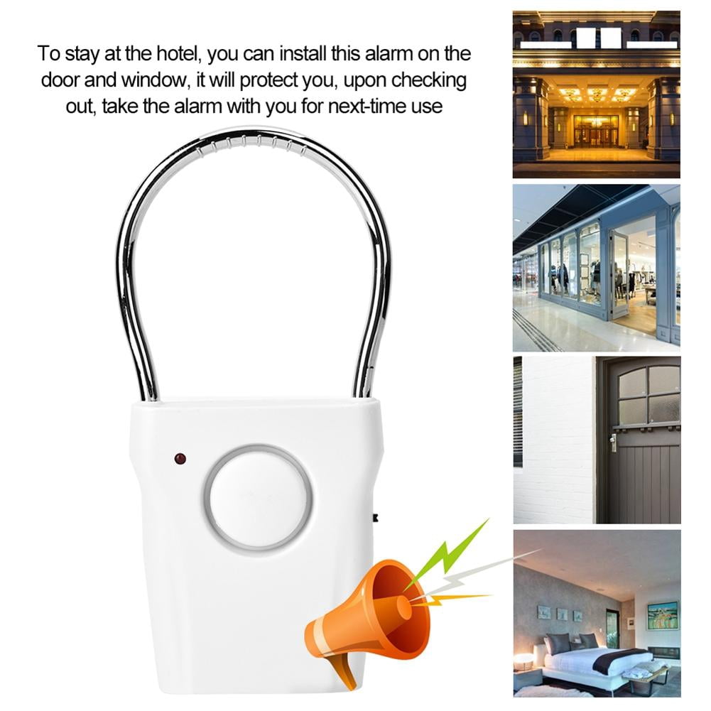 OTVIAP Touch Sensor Alarm, Vibration Door Alarm,120dB Touch Sensor Door Handle Alarm Anti-theft Vibration Window Burglar Alert Home Security