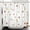 Floral, variant on White Shower Curtain for Bathroom Green Grass Leaves Fabric Waterproof Home Decoration Geometry Cloth Bathtub Curtains with Hooks 84x72 inches