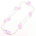 thumbnail image 2 of Pink Milky Opal Gemstone Necklace Handmade Unique Gift Chain Jewelry 36" CH 1108, 2 of 2