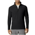 thumbnail image 4 of pstuiky manga larga de hombre, Top deportivo de manga larga con cuello alto y media cremallera para hombre, color liso camisetas de hombre l, 4 of 6