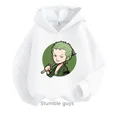 thumbnail image 5 of Sudadera con capucha de Anime One Pieces, ropa para niños, ropa para primavera y otoño para niñas, sudadera con dibujos animados de Luffy Zoro, traje para adolescentes, camisetas con capucha de Sonic, 5 of 5