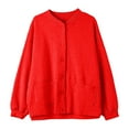 thumbnail image 1 of WEAIXIMIUNG Chandails en Molleton Courts pour Femmes Fermeture à Glissière Manteau Automne Début Automne Court, 1 of 8