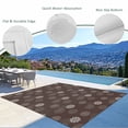 thumbnail image 3 of Brown Daisy Outdoor Rug for Patio/Deck/Porch, Non-Slip Large Area Rug 6 x 9 Ft, Modern Farmhouse Chrysanthemum Floral Indoor Outdoor Rugs Washable Area Rugs, Reversible Camping Rug Carpet Runner, 3 of 8