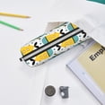 thumbnail image 6 of Cauagu Funny Boats Print Leather Pencil Pen Case - Stationery Bag Portable Stationery Bag Big Capacity Pencil Pouch Cosmetic Organizer Bag for Men & Women, 6 of 7
